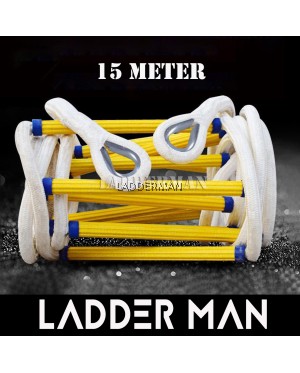 15 Meter Emergency Fire Escape Safety Rescue Rope Ladder